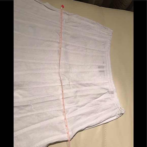 Beautiful linen midi skirt A line - Picture 8 of 9